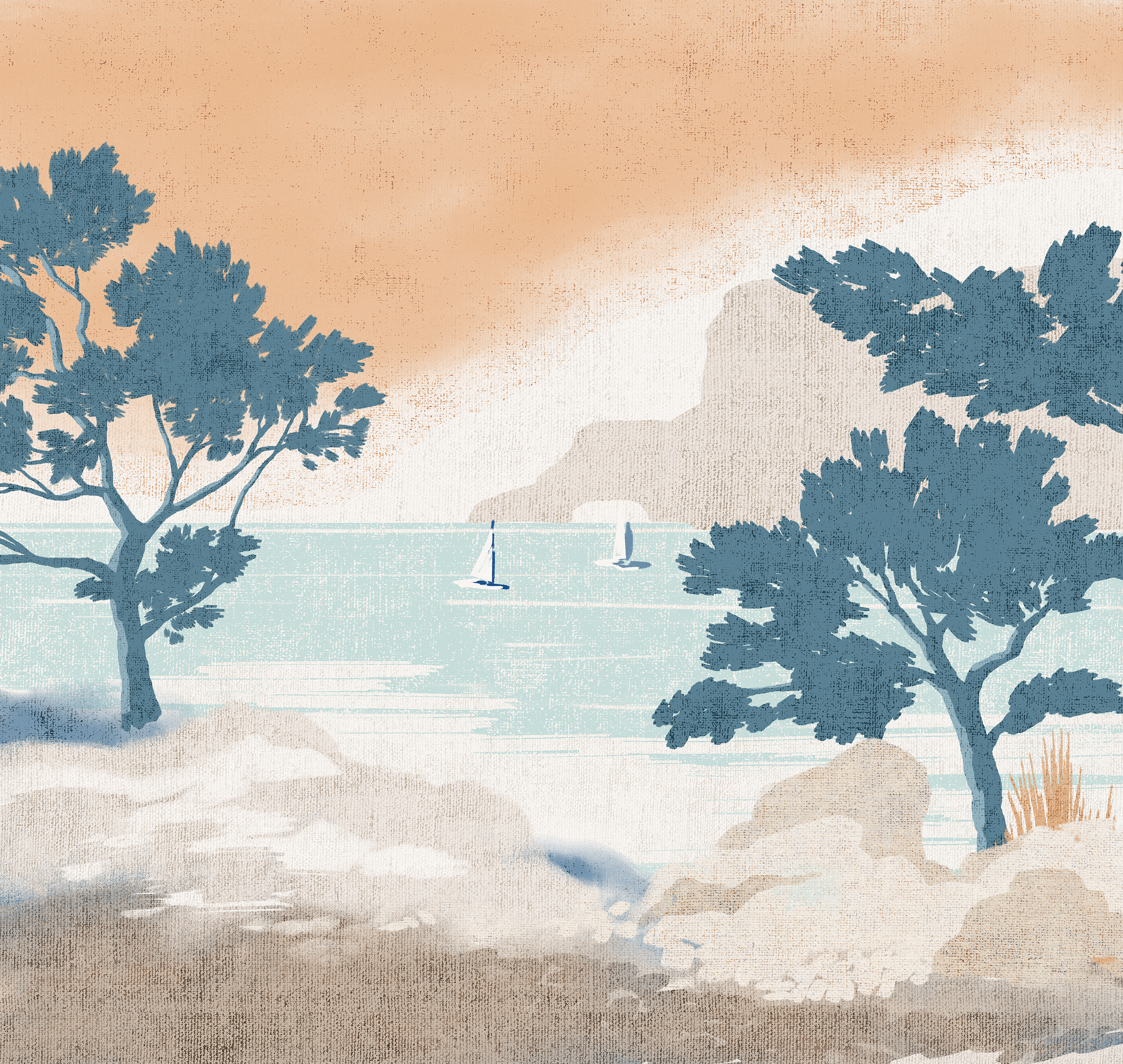 Панно Loymina Пейзаж 2 Бухта ART18 006 3×6